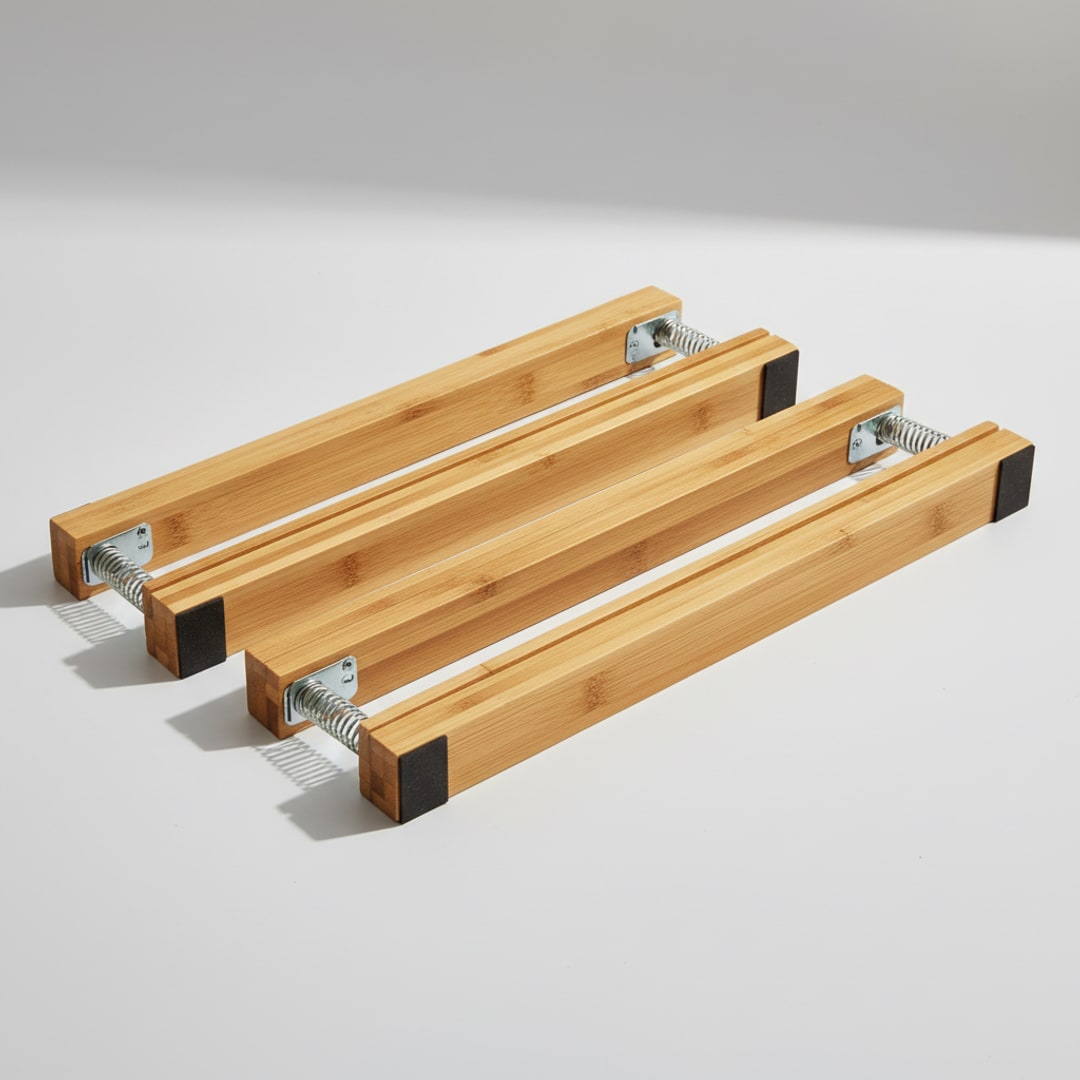 Bamboo Drawer Dividers, Adjustable